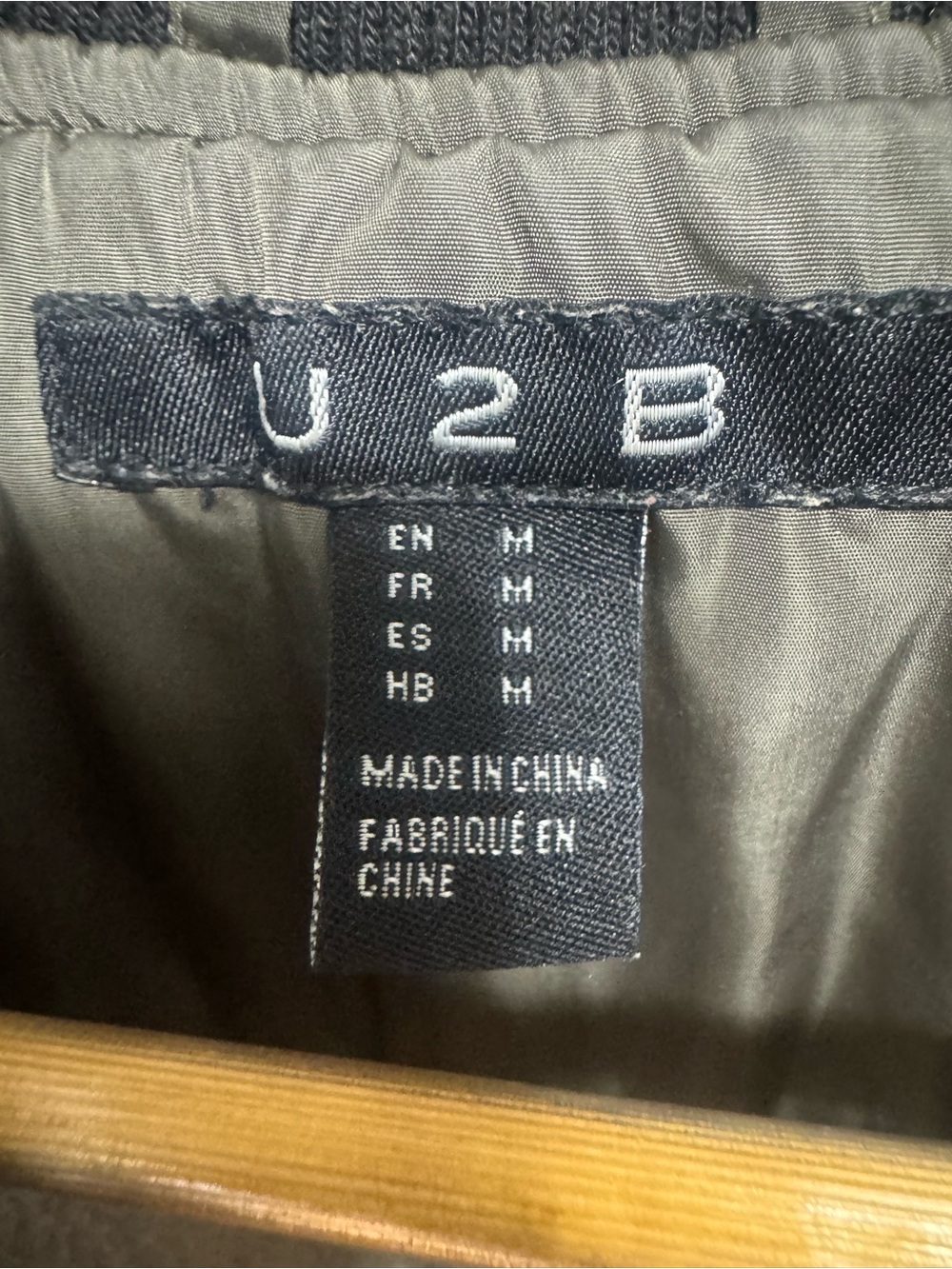 Olive Green Bomber Jacket with Patch Detail pockets size M - Picture 7 of 9